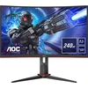 Monitorius AOC G2 C32G2ZE/BK, 80 cm (31.5"), 1920 x 1080 pikselių, Full HD, LED, 4 ms, Juodas, Raudona
