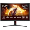AOC G4 C32G4Z kompiuterio monitorius 80 cm (31.5″) 1920 x 1080 pikseliai „Full HD“ LCD Juoda, Raudona