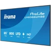 Monitorius iiyama LH6566UHSB-B1AG signage display Płaski panel Digital Signage 165,1 cm (65") LCD Wi-Fi 800 cd/m2 4K Ultra HD Juodas Procesor įmontuotas Android 24/7