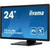 Monitorius „Iiyama“ 24 colių prijungtas PCAP 10P Touch, 1920 x 1080, IPS skydelis, plokščias rėmelis be stiklo, HDMI, ekrano prievadas, 360 cd/m² (su lietimu), USB šakotuvas 2x 3.0, garsiakalbiai, įmontuota interneto kamera ir mikrofonas