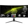 Monitorius MSI MAG 342CQR E2, 86.4 cm (34"), 3440 x 1440 pikselių, UltraWide Quad HD, LCD, 1 ms, Juodas