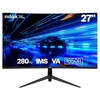 Monitorius Nilox NXM27CV28001, 68.6 cm (27"), Full HD, LED, 1 ms, Juodas