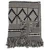 Bloomingville - Gutte Recycled Cotton Throw 160x130 cm - Juodas