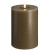 „Moods &amp; More“ LED kolonėlė tamsaus smėlio spalvos su tirpimo efektu – Ø 9,9 cm x A 15 cm