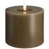 „Moods &amp; More“ LED kolonėlė tamsaus smėlio spalvos su tirpimo efektu – Ø 9,9 cm x A 10 cm