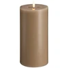 Usorteret Moods & More MM LED pillar candle, Silk, Melted, Sand, 99x200 mm