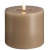 Usorteret Moods & More MM LED pillar candle, Silk, Melted, Sand, 99x100 mm