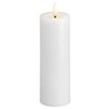 Usorteret Moods & More MM LED žvakė, Silk, Melted, Classic balta, 49x150 mm