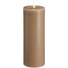 Usorteret Moods & More MM LED pillar candle, Silk, Melted, Sand, 74x200 mm