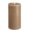 Usorteret Moods & More MM LED pillar candle, Silk, Melted, Sand, 74x150 mm