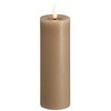 Usorteret Moods & More MM LED pillar candle, Silk, Melted, Sand, 49x150 mm