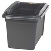 Kibiras su gręžtuvu Vikan ErgoClean 385x222x200 mm pilkas plastikinis be dangčio