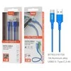 MTK USB-C laidas - 2 AMP - 1 M - Mėlynas