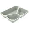 Multi 3 skyrių padėklas C 2227-3F 227x178x43 mm 545/280/200 ml Evolve CPET, 420 vnt./kartone