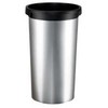 Multi Šiukšlių dėžė Iris 50 l apvali plastikinė metalo apdaila, 4 vnt. dėžėje