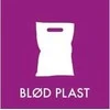 Plakatas Multi Atliekų ženklas MINKŠTAS PLASTIKAS 12x12 cm, 1 vnt.