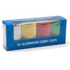 Multi Aliumininės saldainių formelės, įvairių spalvų, 16 pak. x 40 vnt./kartonas