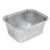 Multi Aliuminio dėklas 1 skyriaus stačiakampis 241 ml I108xP83xA42 mm sidabrinis, 100 vnt/pak.