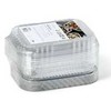 Multi Aliuminio dėklas Ready2Cook 750 ml 178x136x45 mm su APET plastikiniu dangteliu, 10 vienetų rinkinys (10 vnt.)