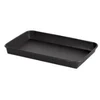 Multi Padėklas 1 skyriaus Contrast Large 700 ml, stačiakampis, 241 x 152 x 24 mm, popierius/PE, juodas, 2 pakuotės po 70 vnt./dėžėje