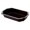Multi 1 skyriaus TakeAway dėklas 1/4 GN 250x159x43 mm MIN PP juodas, 246 vnt./kartoninėje dėžėje