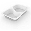 Multi Padėklas 2 skyrių 1/4 GN 630/500 ml 265x162x43 mm PP baltas, 225 vnt./kartoninėje dėžėje