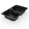 Multi Padėklas 2 skyrių 1/4 GN 630/500 ml 265x162x43 mm PP juodas, 225 vnt./dėžėje