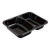 Multi Padėklas 2 skyrių 2227-2K 227x178x43 mm CPET juodas OMPAK 4 vnt. x 90 vnt./kartonas, 4 pakuotės x 90 vnt./kartonas