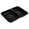 Abena 2 skyrių dėklas 2227-2L 330/440 ml 227x178x30 mm CPET juodas, 360 vnt./dėžėje