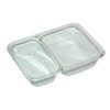 Multi Padėklas 2 skyrių K-2171-2B 215/315 ml 171x127x38 mm skaidrus APET, 816 vnt./dėžėje