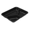 Abena Padėklas 3 skyrių 2227-3A CPET 150/210/400 ml 227x178x30 mm Juodas, 492 vnt./kartoninėje dėžėje