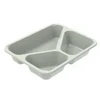Multi 3 skyrių padėklas C 2227-3F 227x178x43 mm 545/280/200 ml Evolve CPET, 420 vnt./kartone