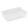 Multi Tray 500 ml 175 x 120 x 35 mm noodle tray for microwave PP clear, 50 pcs