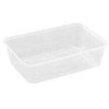 Multi Padėklas 650 ml, L175 x P120 x A45 mm, makaronų padėklas mikrobangų krosnelei, PP, permatomas, 50 vnt.