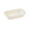 Multi Stačiakampis padėklas 1000 ml, I22,9 x P15,3 x A5,7 cm, biologiškai skaidrus baltos spalvos cukranendrių pluoštas – 2 vnt. x 125 vnt. x 1000 ml/kartonas