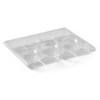 Multi Padėklas Zen Tapas 7 skyrių stačiakampis 1518 ml RPET permatomas, 2 vnt. x 60 vnt./dėžėje