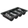 Multi Stalo įrankių talpykla 1/1 GN 53x32,5x10 cm 4 skyrių juoda