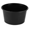 Multi 450 ml puodelis Ø120x65 mm, apvalus, juodas, PP, 50 vnt./pak.