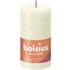 Multi Bolsius Žvakės Shine, 4vnt., švelnios perlų, 130x68mm, cilindro formos