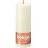Bolsius Žvakės Shine, 4vnt., švelnios perlų, 190x68mm, cilindro formos