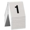 Multi Stalo ženklas Securit Nr. 1-10, ilgis 5 x plotis 4 x aukštis 5 cm, akrilo, baltas (6 vnt. x 10 vnt./kartonas)