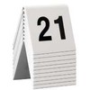 Plakatas Multi Stalo ženklas Securit nr. 21-30 5x4x5 cm akrilas baltas, 6 vnt. x 10 vnt./pak.