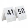 Plakatas Multi Stalo ženklas Securit Nr. 41-50 5x4x5 cm akrilas baltas, 6 vnt. x 10 vnt./pak.