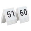 Plakatas Multi Stalo ženklas Securit nr. 51-60 5x4x5 cm akrilas baltas – 6 vnt. (10 vnt./pak.)