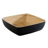 Multi Dubuo Frida 2,65 l 25x25x7,5 cm melaminas juodas/medienos imitacija, 6 vnt./pak.