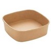Multi Kvadratinė lėkštė 170x170x50 mm 900 ml Kraft su PE ruda, 6 pakeliai x 50 vnt./dėžutėje