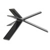 Multi Bufeto stovas STAR 8 cm, gumuotas metalas, juodas, 2 vnt./pak.