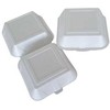 Multi Didelė mėsainių dėžutė 155×155×80 mm XPS balta IP6, 125 vnt./pak.