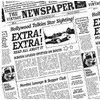 Multi Burgerpapir Old News 300x300 mm 38g natūralus riebalams atsparus - (1000 vnt.)