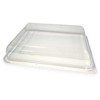Multi Lid K 534501-1 34,5x26,5x6,4 cm mažas kvadratinis permatomas APET 45398, 140 vnt. dėžėje